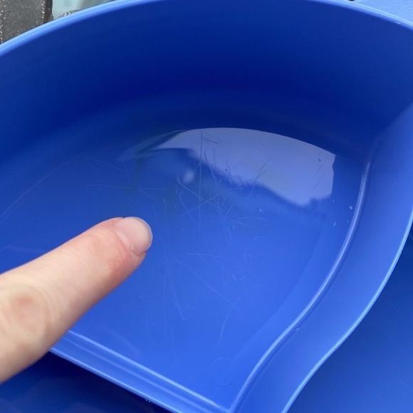 Tupperware - blue green 3 compartment storage microwaveable 3284C-3 W/Lid - Picture 11 of 11